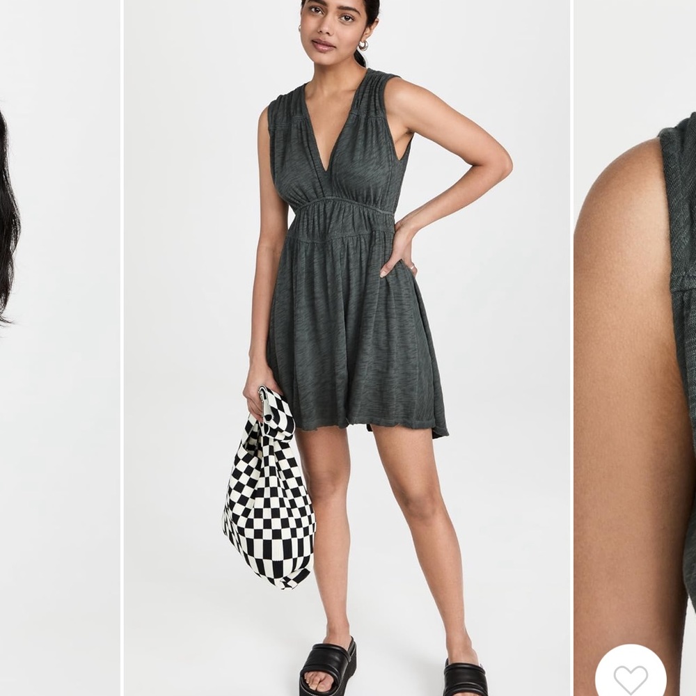 ATM Sublime wash slub jersey dress NWT